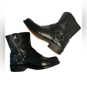 Harley-Davidson Black Leather Harness Dingo Boots Men’s Size 10.5